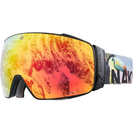 Гірськолижна маска NAKED Optics STORM Tucan з змінними лінзами для чоловіків і жінок, снігова маска для поганої погоди, сноубордична окуляри
