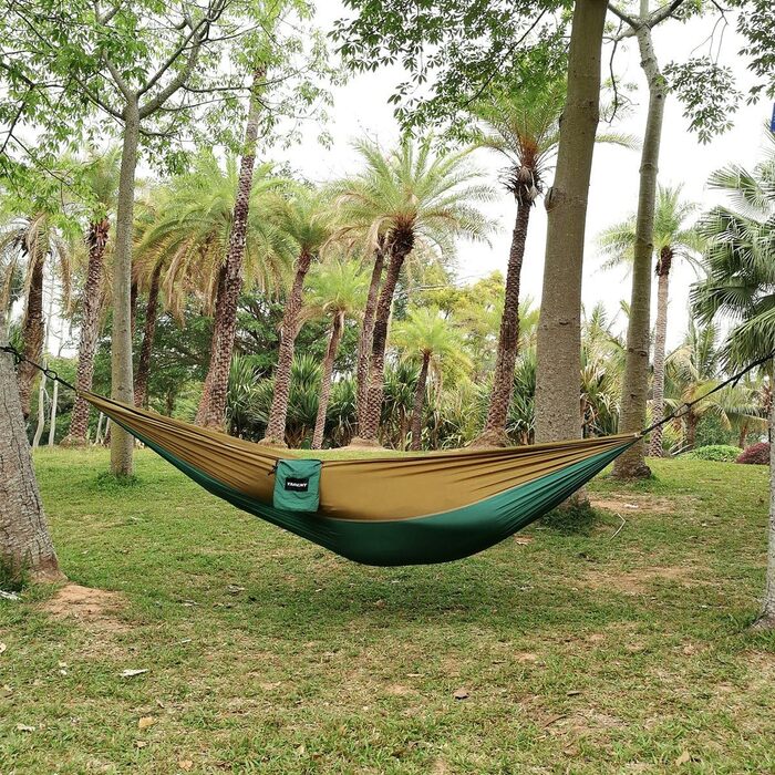Гамак Tarent Outdoor Ultraleicht для відпочинку на природі, 300 кг, 270x140 см, дихаючий, швидковисихаючий, нейлон, аксесуари для кемпінгу