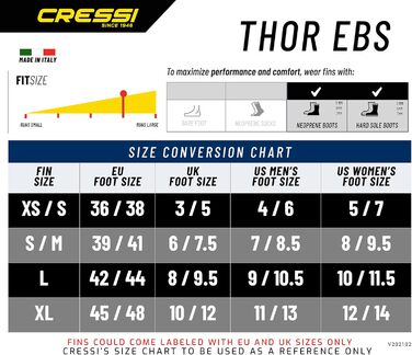 Ласти для плавання Cressi Thor EBS, чорні/жовті, розмір L