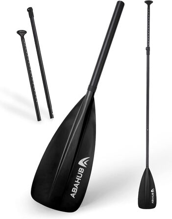 Весло Abahub SUP 2-в-1 для сапборда і каяка, алюмінієве, регульоване, 172-213 см, з нейлоновим лезом та PU-покриттям