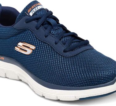 Чоловічі кросівки Skechers Burns-Agoura, 47.5 EU, темно-синій/помаранчевий