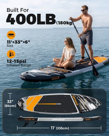 SUP дошка надувна Stand Up Paddle Board 320/335 см з комплектом аксесуарів: весло, насос, рюкзак, ліш, гермосумка, для дорослих