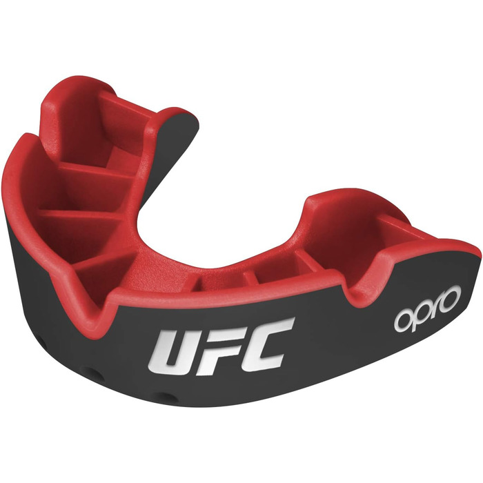 Захисний капу OPRO UFC Silver Junior чорний/червоний для MMA, BJJ, боксу та інших єдиноборств