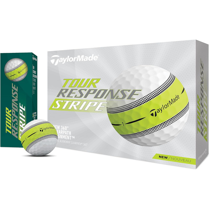 Гольф-м'яч TaylorMade Tour Response Stripe 2023, преміум
