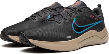 Чоловічі кросівки Nike Downshifter 12 (темно-сірий/хакі/червоний/синій), розмір 42 EU