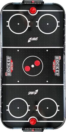 Стіл для повітряного хокею Sport1 Vertikal Klapptisch: компактний, з вентилятором 12V, розмір 121x60x76 см, з підсвіткою та рахунком