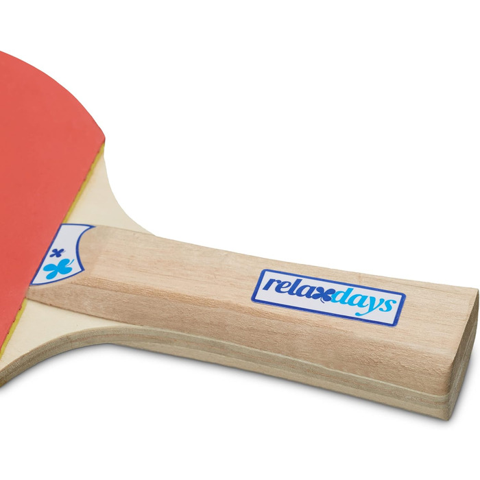 Набір для настільного тенісу Relaxdays: 2 ракетки, 3 м'ячі, сітка, блакитний