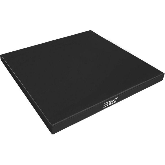 Гімнастичний мат NiroSport 100x100x8 см, м'який, для фітнесу, тренувань, спортивний, захисний, червоний, вироблено в Німеччині