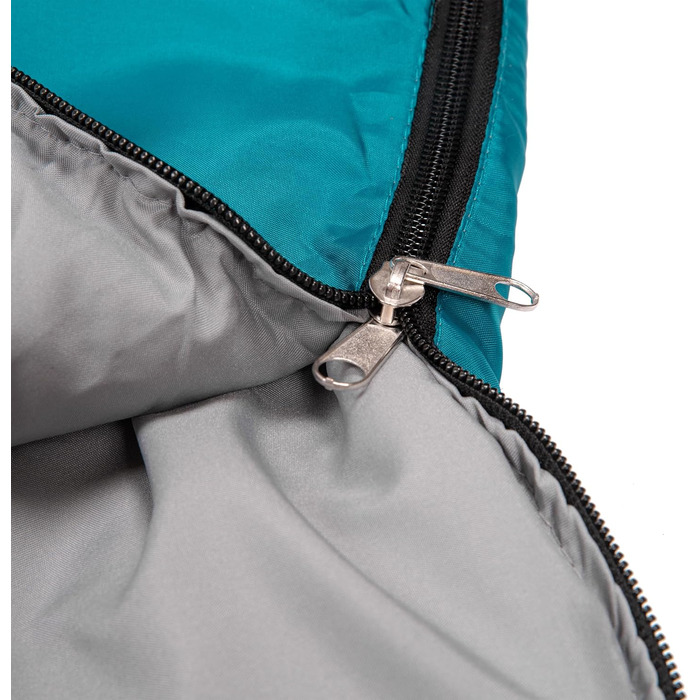 Сплячий мішок BESTIF для кемпінгу та відпочинку на природі. Легкий, водонепроникний, літній спальник 210x75cm, турквіс