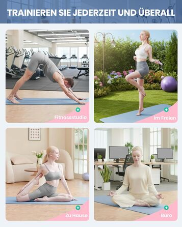 Килимок для йоги та фітнесу Narwhal: протиковзкий екологічний TPE мат для пілатесу та тренувань з ременем для перенесення