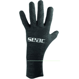 Рукавички для дайвінгу та спиннингу SEAC Ultraflex 2-5 мм, чорні, унісекс, протиковзкі, XS-XXL