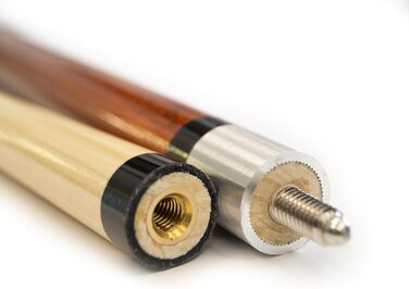 Більярдний кий Winsport Shooter Billardqueue з акацієвого дерева, преміум якість, 147 см, 2-TLG, з клеєвим або гвинтовим шкіряним наконечником 12,5 мм/12 мм, нержавіюча сталь