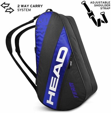 Сумка спортивна HEAD Tour 50 л, чорна/біла