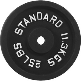 Гиря Signature Fitness з чавуну для силових тренувань і важкої атлетики, олімпійська або стандартна, різні розміри