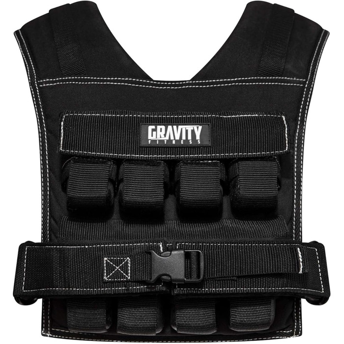 Важкий жилет Gravity Fitness - 15/20 кг, регульований. Для калістеніки, кросфіту, силових тренувань. Домашнє та комерційне використання.