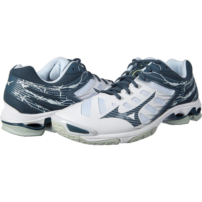Волейбольне взуття Mizuno Wave Voltage Unisex чорно-біле (37 EU)