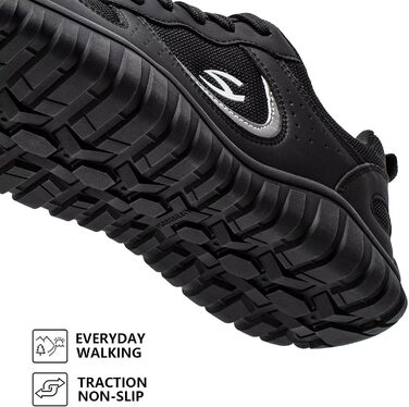 Взуття для бігу HOBIBEAR | Кросівки для трейлраннінгу з широкою передньою частиною | Чорні (43 EU)