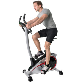 Велотренажер Christopeit Sport AL 2, 24 рівня, до 150 кг, магнітна система 9 кг, LCD-дисплей, сріблястий