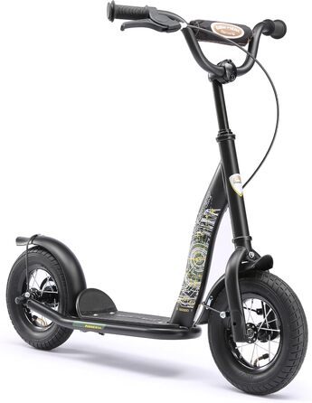 Дитячий самокат STAR SCOOTER з надувними колесами 10 дюймів для хлопчиків і дівчат від 4 років, класичний, безпечний, тестування без ризику