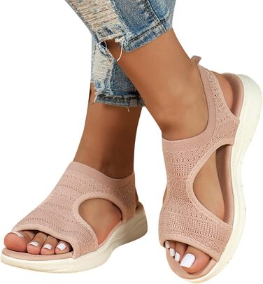 Ортопедичні сандалії для жінок літні зручні, миючі, сліпони. Ортопедичні сандалі для спорту та трекінгу, з м'якою устілкою, для відпочинку. Розміри 37-43 (червоний, 38 EU)