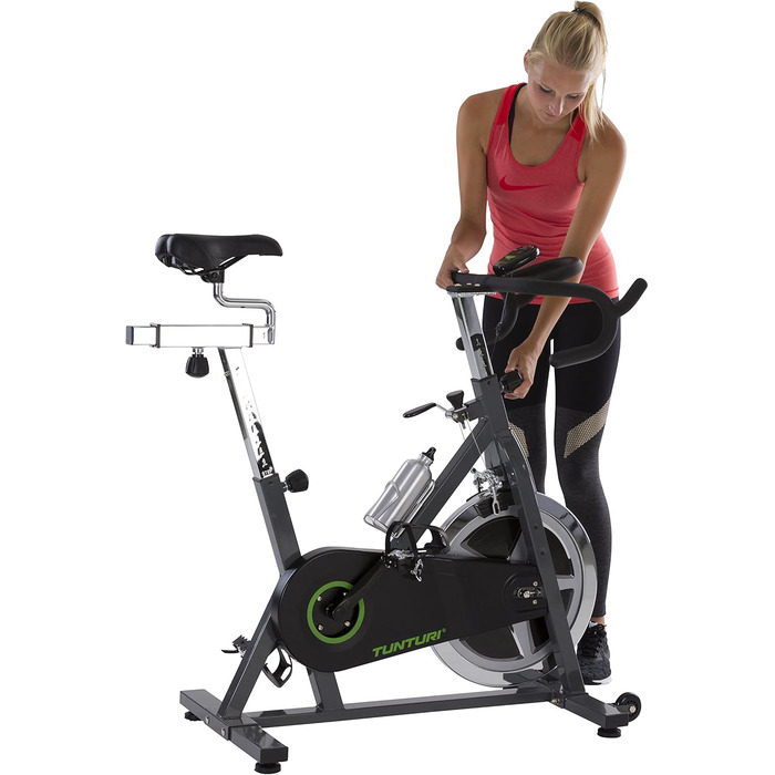 Велотренажер Tunturi Cardio Fit S30 для дому, спінбайк, чорний