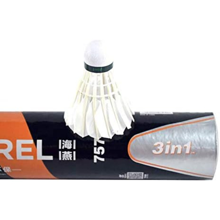 Волан для бадмінтону Propetrel 757 Hybrid 3-в-1, швидкість 77, 12 шт.