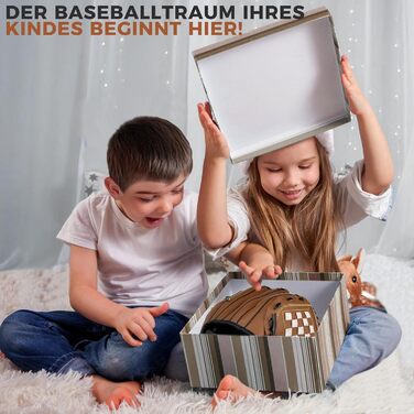 Рукавиця для бейсболу та софтболу Recht Hand 12.5 дюймів, коричнева, для дорослих, з м'ячем для тренувань та змагань