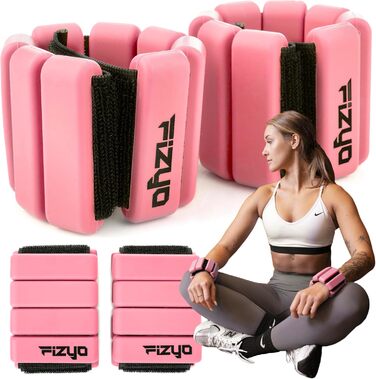 Регульовані вантажі на зап'ястя Fizyo – набір 2 шт. (2x225г) для йоги, танців, пілатесу, кардіо та аеробіки