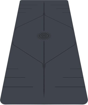 Килимок для йоги Plyopic Ultra-Grip Pro+ – антиковзаюча поверхня, комфортний та стійкий до поту. Лінія вирівнювання. Для йоги, пілатесу, бікраму та хот-йоги