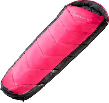 Дитячий спальний мішок Black Crevice Pink 165см - водонепроникний, дихаючий, для кемпінгу з чохлом