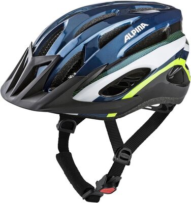 Велосипедний шолом ALPINA MTB 17, 54-58 см, темно-синій/неоновий