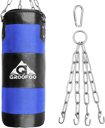 Boxsack GROOFOO для дітей та дорослих, 100x33 см, матеріал Oxford, для боксу, MMA, Муай Тай, без наповнювача