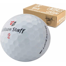 Гольф-м'ячі Wilson DX2 Duo Soft білі, преміум Lakeballs, як нові, 50 шт, для гольфу