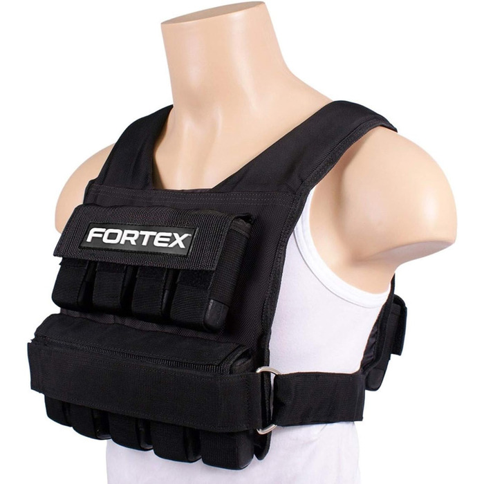 Утяжелитель Fortex 10-20 кг знімними вантажами | Жилет для фітнесу та тренувань