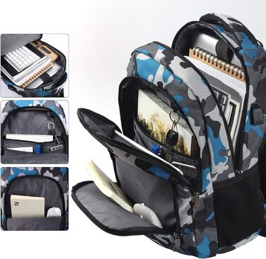 Рюкзак для ноутбука YAMTION 35L з USB-портом, водонепроникний, для чоловіків і жінок, для школи