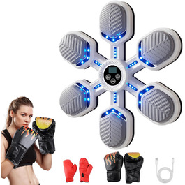 Музична боксерська машина Wandmodell - бокс з Bluetooth, LED, 9 швидкостей, 9 режимів для дітей та дорослих