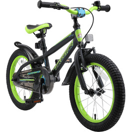 Дитячий велосипед BIKESTAR 16 дюймів для дівчаток і хлопчиків від 4-5 років, гірський велосипед, тестування без ризику