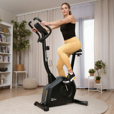 Велотренажер Hop-Sport HS-4000H Grant чорно-золотистий