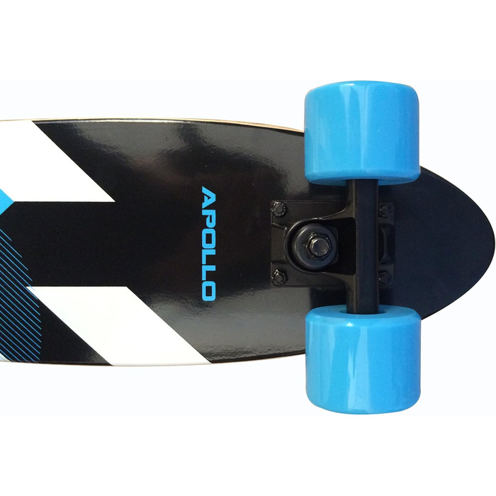 Скейтборд Apollo Fancy Vintage Mini Cruiser 22.5'' з дерев'яною декою, для дітей від 8 років, з LED колесами або без, повністю зібраний