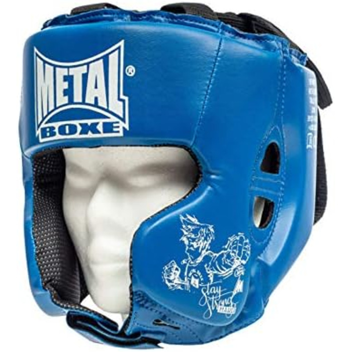 Захисний шолом METAL BOXE MB117 для боксу та єдиноборств, синій, дитячий