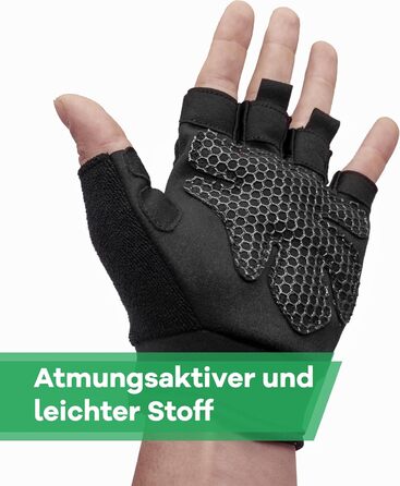 Спортивні рукавички NetroxSports з додатковим зчепленням - для тренувань, велосипеда, фітнесу, залу - чорні, XL (чоловічі та жіночі)