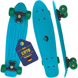 Дитячий скейтборд Penny Board Best Sporting, ретро стиль, синій, круїзер з підшипниками ABEC 5, для дітей, вінтажний дизайн