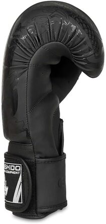 Боксерські рукавички DBX BUSHIDO Black Dragon 12oz для спарингів, кікбоксингу, бойових мистецтв, чорні