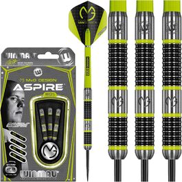 Дротики WINMAU Michael Van Gerwen MvG Aspire 23 г, вольфрамові, сталевий наконечник, з призмовими крилами та нейлоновими стрижнями