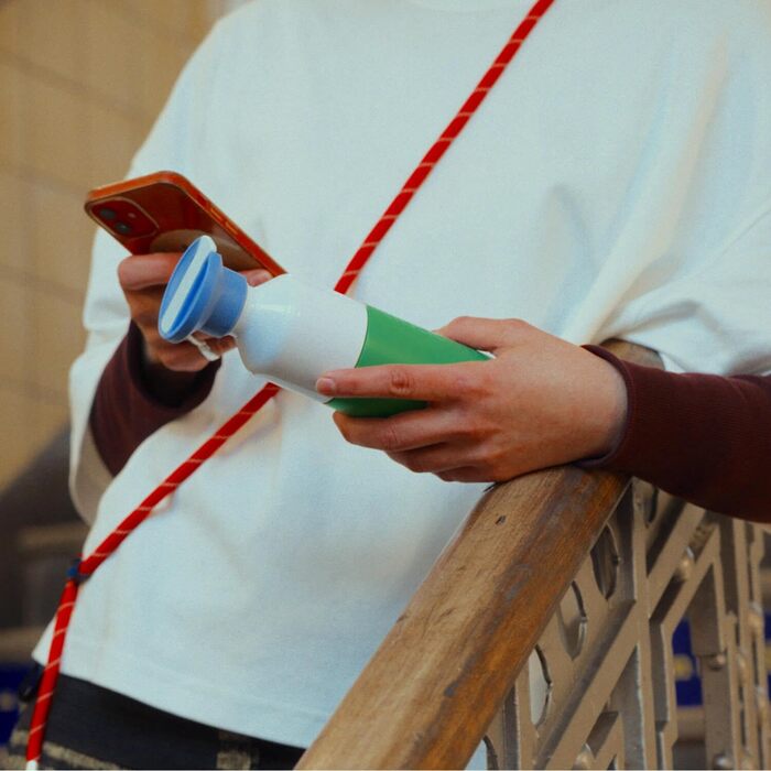 Сталева пляшка для води Dopper 350мл, Green Sorbet — герметична спортивна пляшка з нержавіючої сталі 18/8, без BPA, для спорту, офісу та активного відпочинку