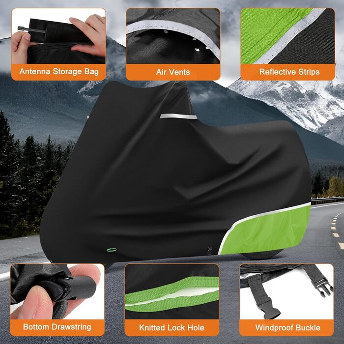 Водонепроникний чохол для мотоцикла 420D Oxford для Kawasaki Z650 Z900 Z1000 Z750 ER6N Z800 (без багажника)