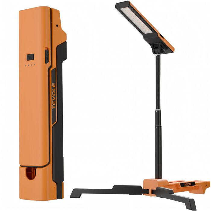 LED прожектор на штативі, 1500LM, 3 кольори світла (3000K/4500K/6000K), IP54, для відпочинку, DIY та майстерні