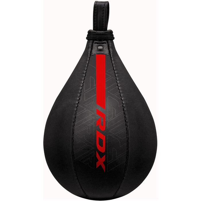 Набір для боксу RDX Boxbirne Maya Hide Leder: боксерська груша, Speedbag з кріпленням, червоний. Тренувальне обладнання для фітнесу та залу.