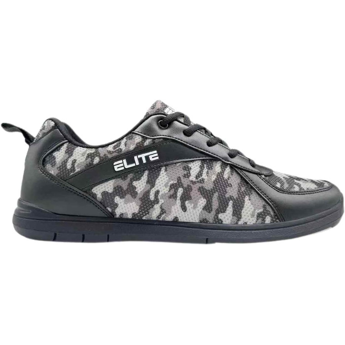 Чоловічі боулінг-шоу ELITE Pinnacle – легкі, зручні, з універсальними підошвами, сірі, камуфляж, 48 EU (44 EU, сірий камуфляж)