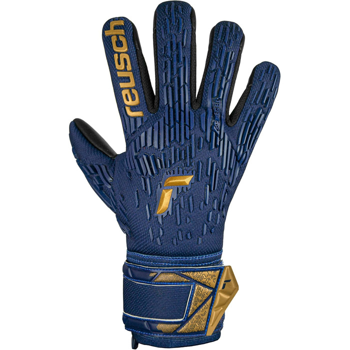 Воротарські рукавички Reusch Attrakt Freegel Silver, синьо-золоті, для дорослих, універсальні